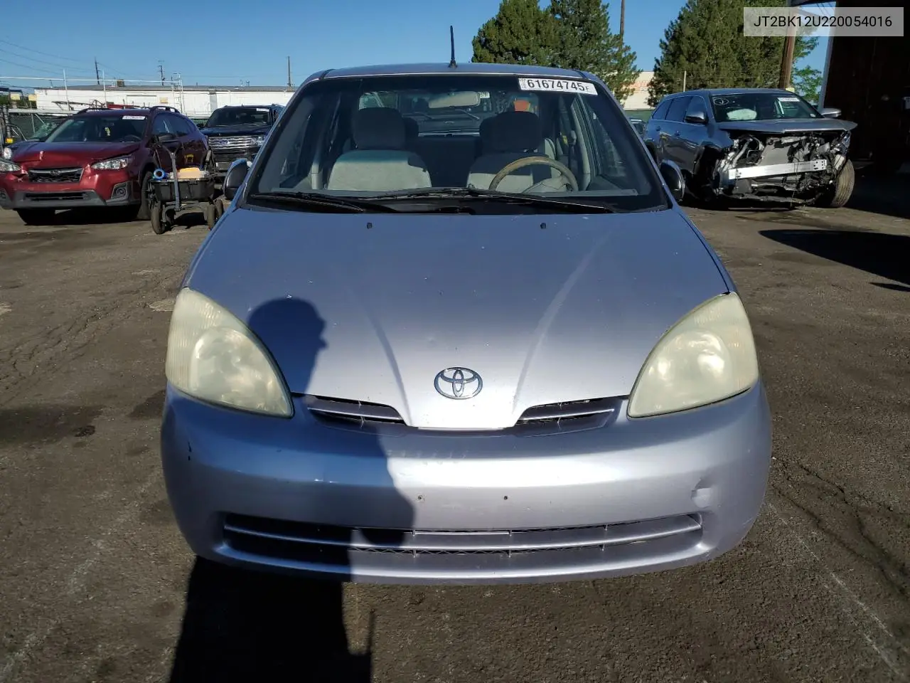 2002 Toyota Prius VIN: JT2BK12U220054016 Lot: 61674745
