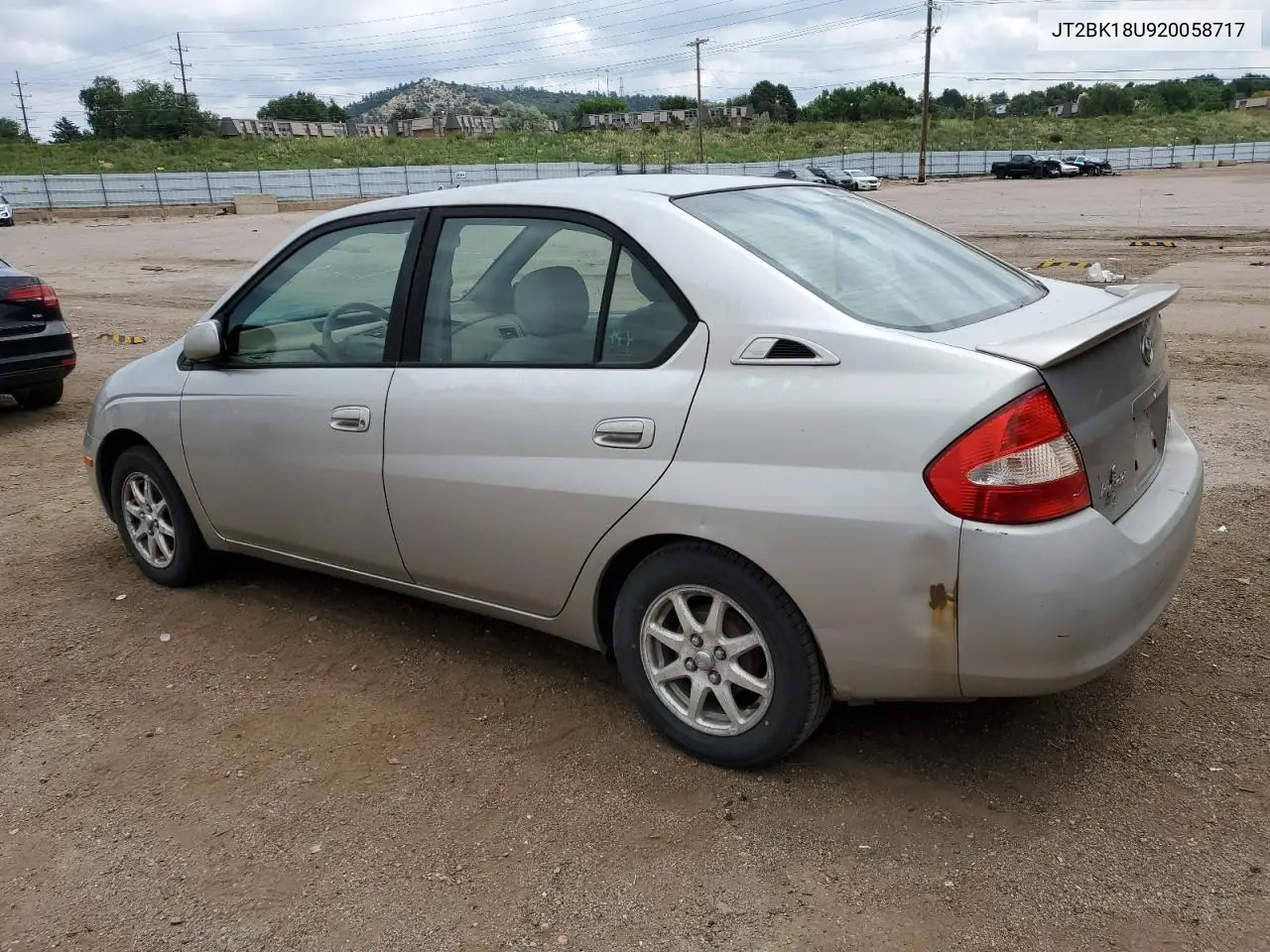 2002 Toyota Prius VIN: JT2BK18U920058717 Lot: 62862645