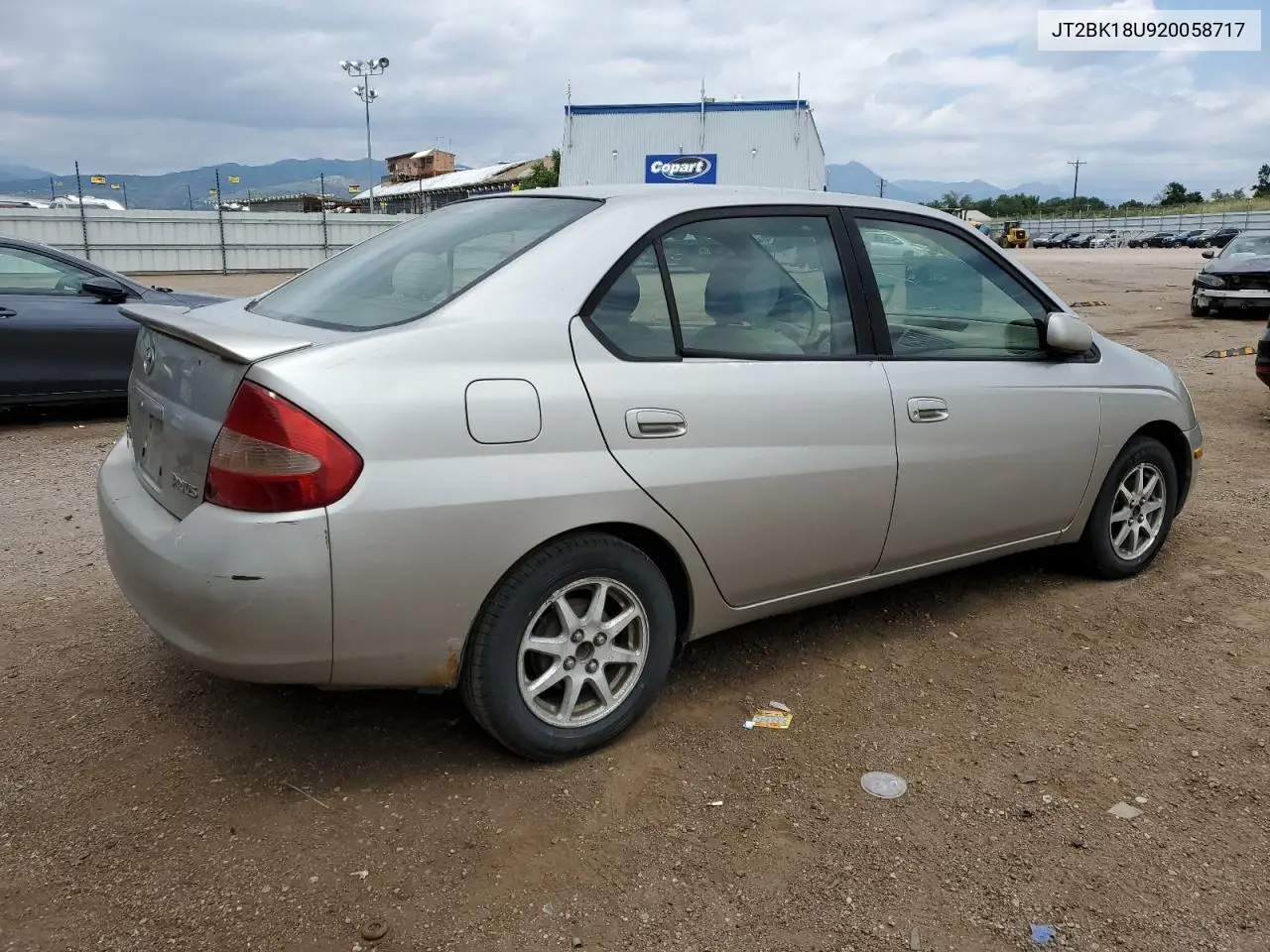 2002 Toyota Prius VIN: JT2BK18U920058717 Lot: 62862645