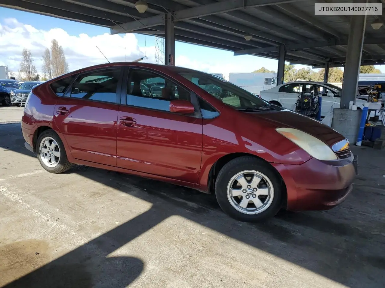 2004 Toyota Prius VIN: JTDKB20U140027716 Lot: 47860595