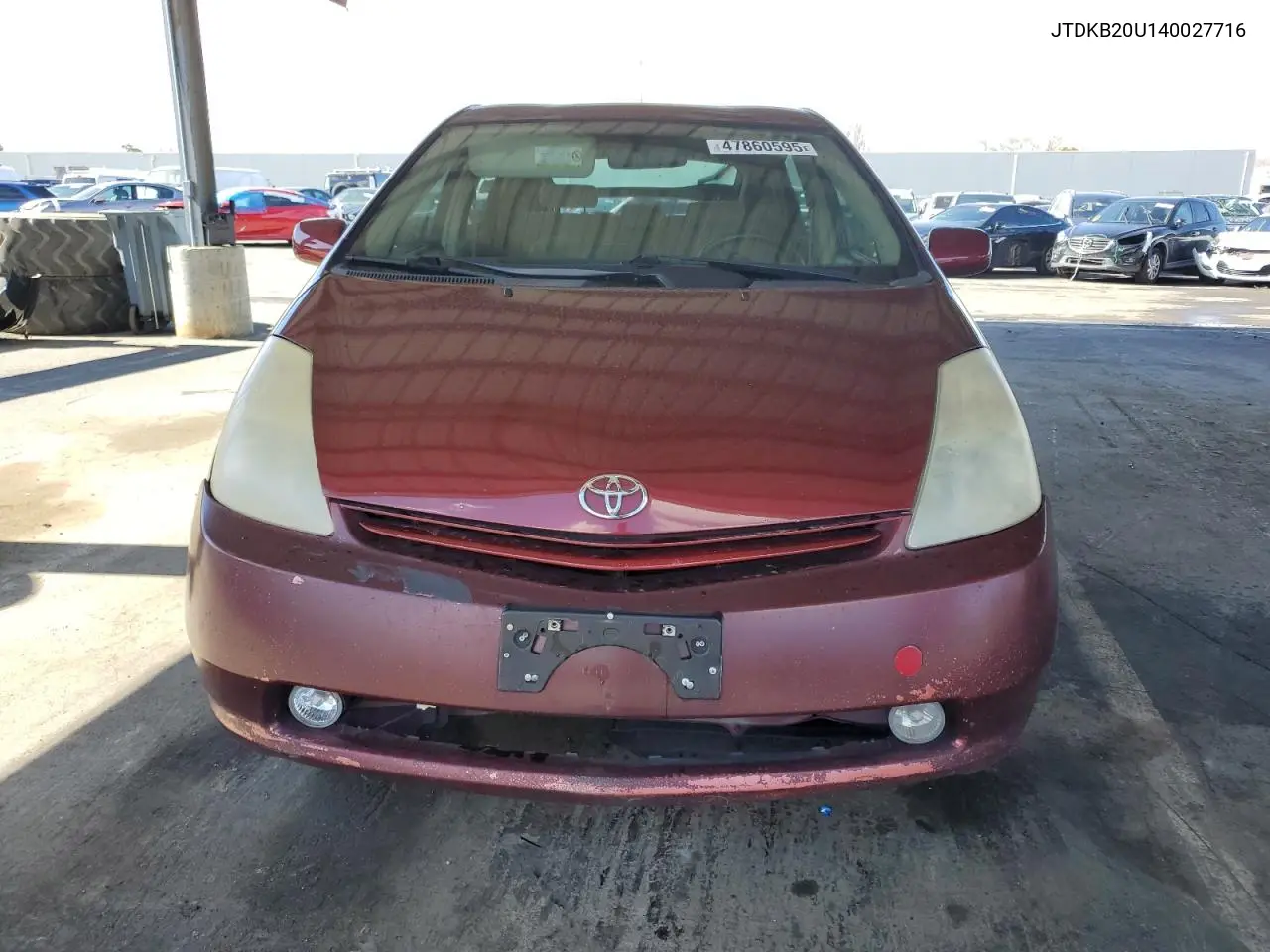 2004 Toyota Prius VIN: JTDKB20U140027716 Lot: 47860595