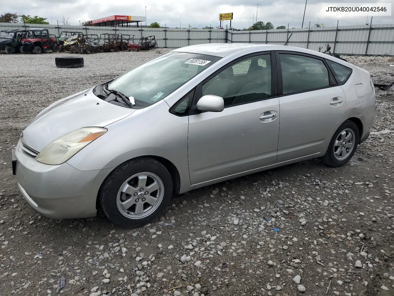 2004 Toyota Prius VIN: JTDKB20U040042546 Lot: 56381155