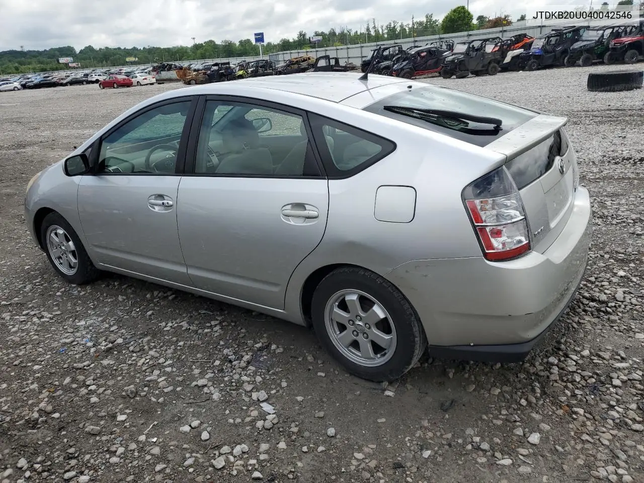 2004 Toyota Prius VIN: JTDKB20U040042546 Lot: 56381155