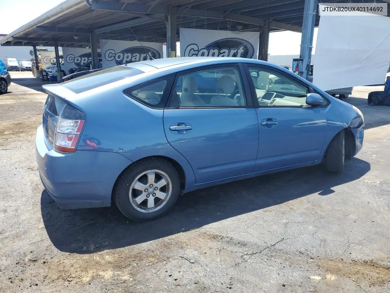2004 Toyota Prius VIN: JTDKB20UX40114692 Lot: 56981935