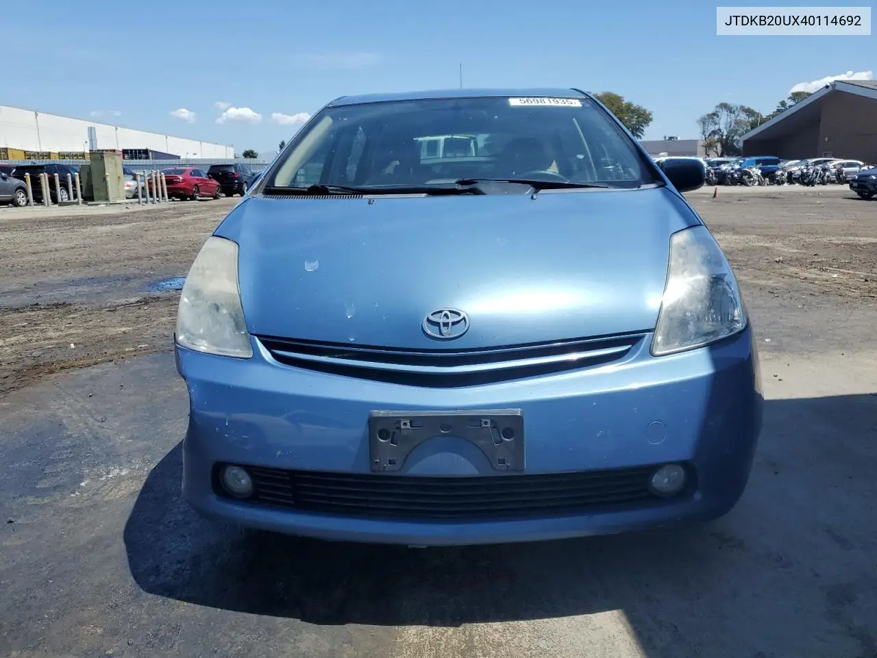 2004 Toyota Prius VIN: JTDKB20UX40114692 Lot: 56981935