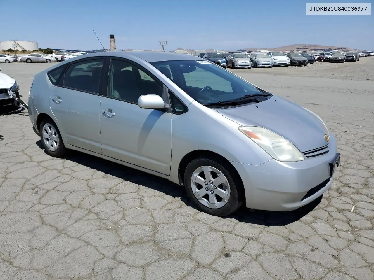 2004 Toyota Prius VIN: JTDKB20U840036977 Lot: 62214245