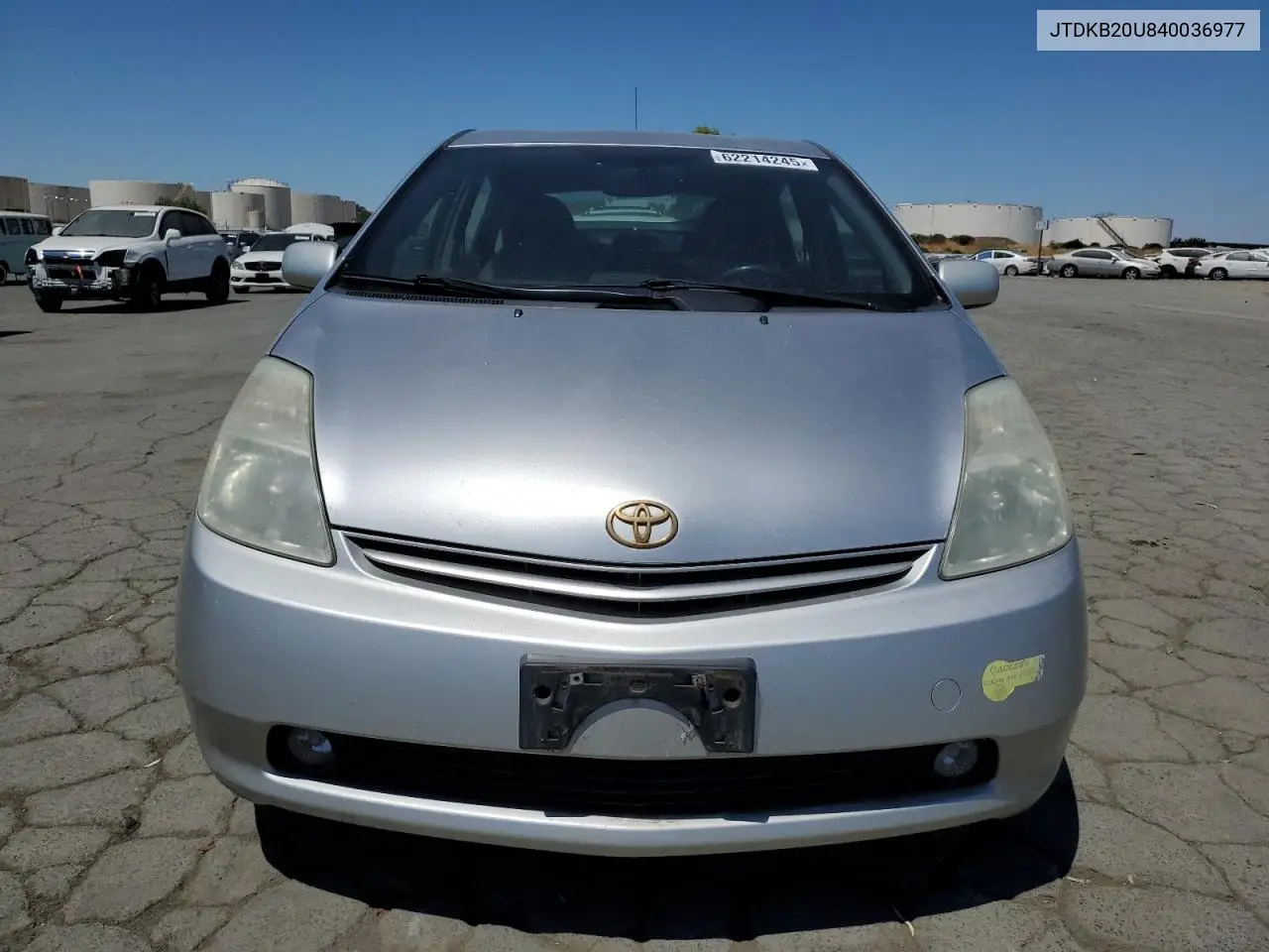 2004 Toyota Prius VIN: JTDKB20U840036977 Lot: 62214245