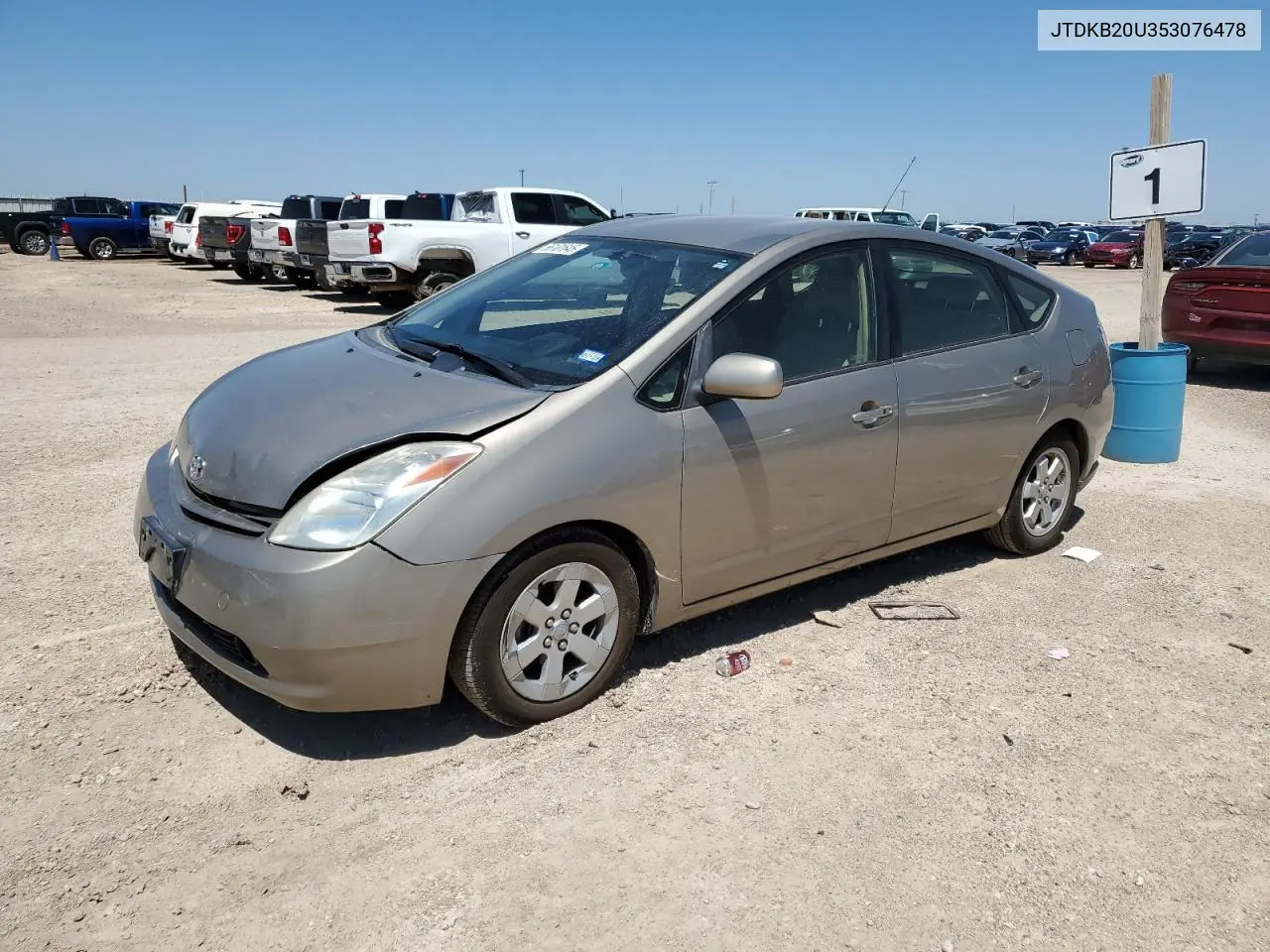 2005 Toyota Prius VIN: JTDKB20U353076478 Lot: 56181645