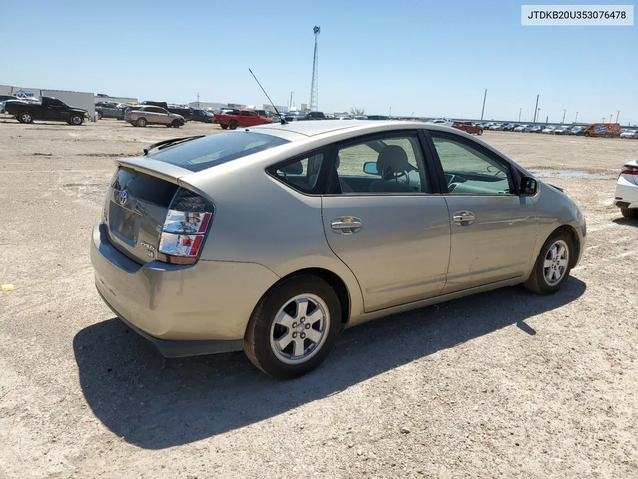 2005 Toyota Prius VIN: JTDKB20U353076478 Lot: 56181645