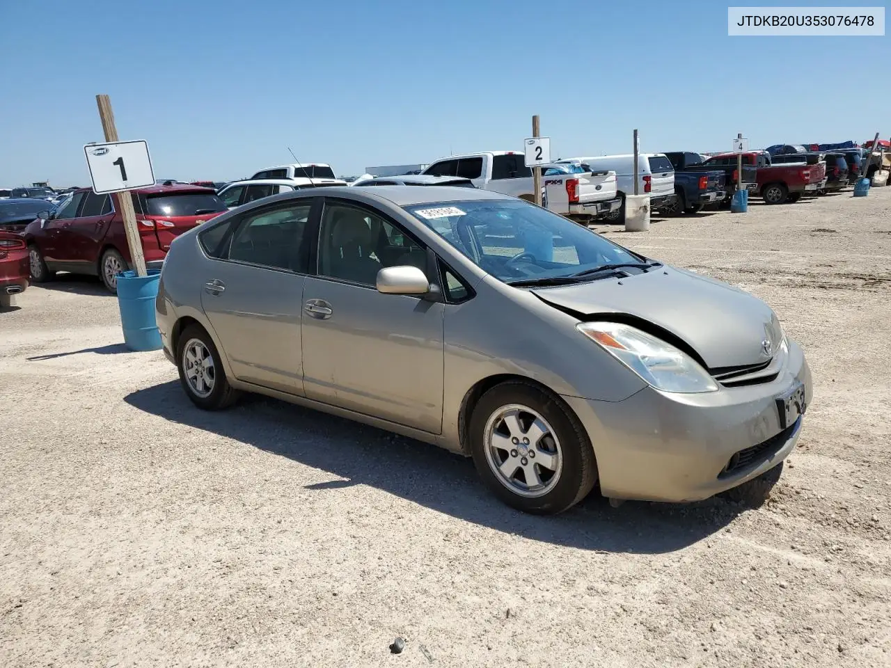 2005 Toyota Prius VIN: JTDKB20U353076478 Lot: 56181645