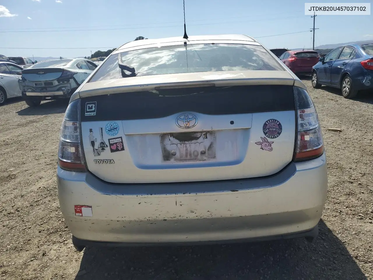 2005 Toyota Prius VIN: JTDKB20U457037102 Lot: 56501915