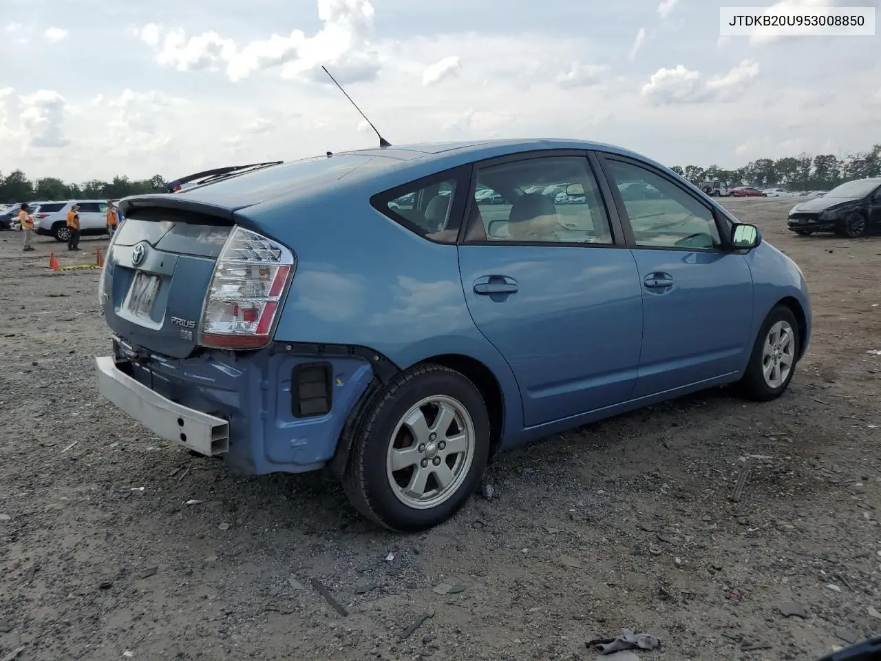 2005 Toyota Prius VIN: JTDKB20U953008850 Lot: 62750325