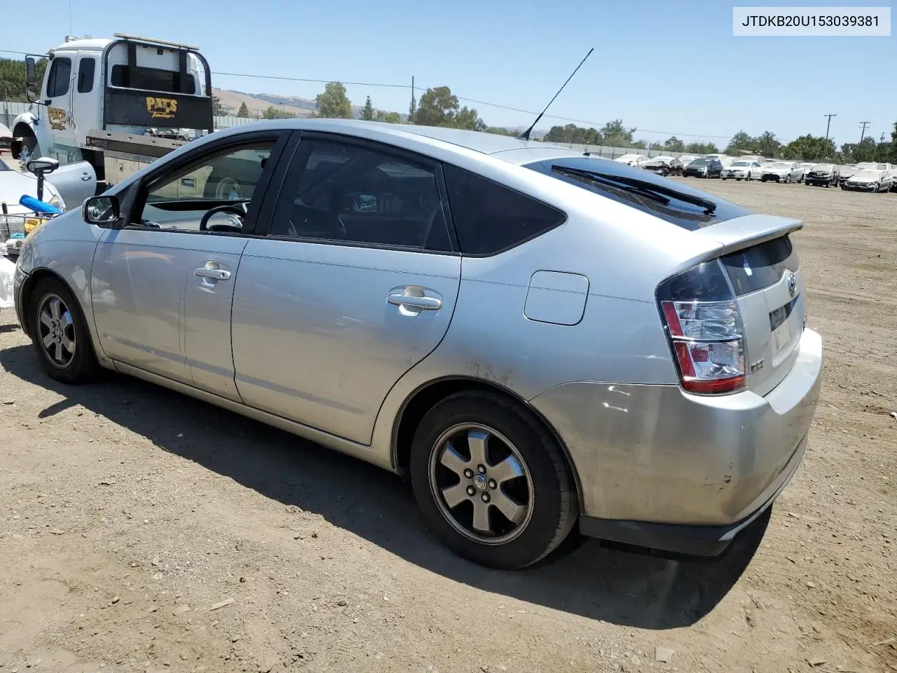 2005 Toyota Prius VIN: JTDKB20U153039381 Lot: 62757175