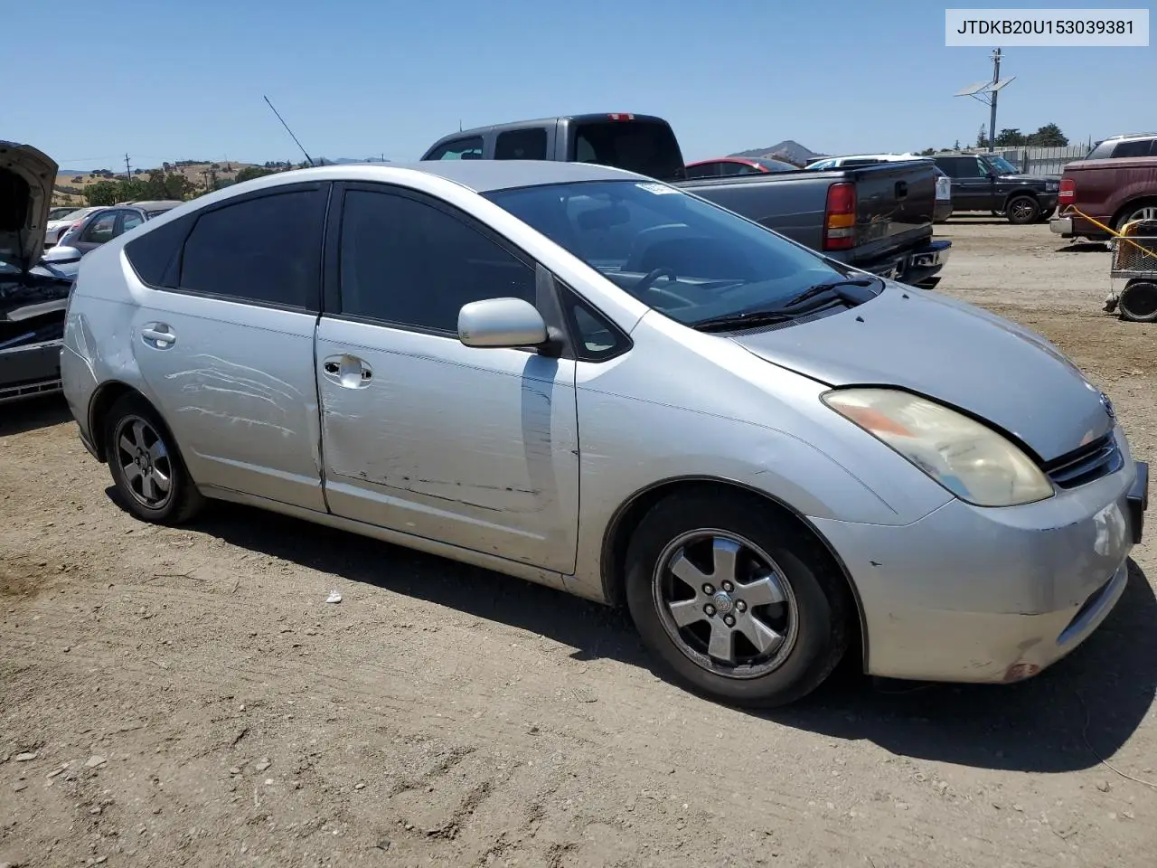 2005 Toyota Prius VIN: JTDKB20U153039381 Lot: 62757175