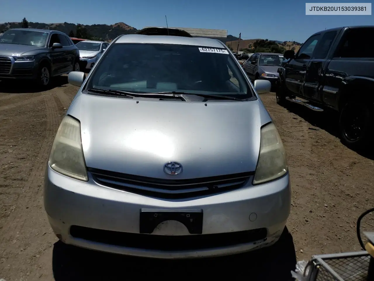 2005 Toyota Prius VIN: JTDKB20U153039381 Lot: 62757175