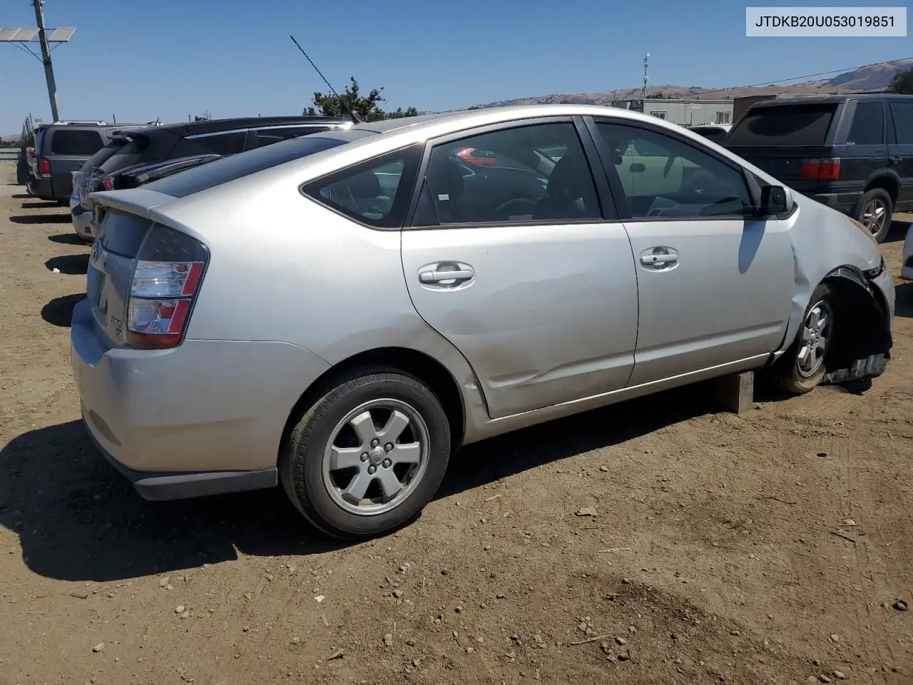 2005 Toyota Prius VIN: JTDKB20U053019851 Lot: 63026905