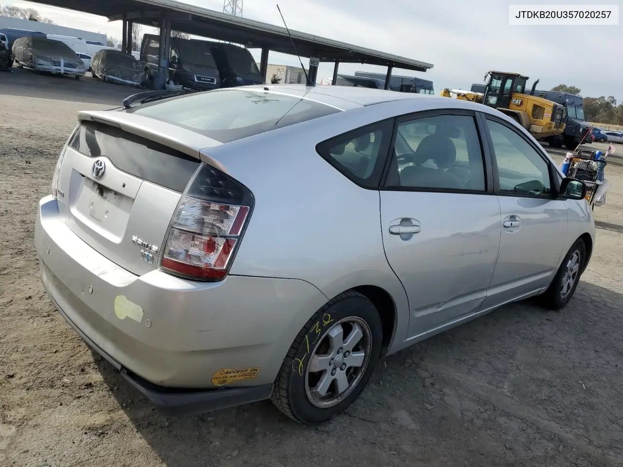 2005 Toyota Prius VIN: JTDKB20U357020257 Lot: 86321594