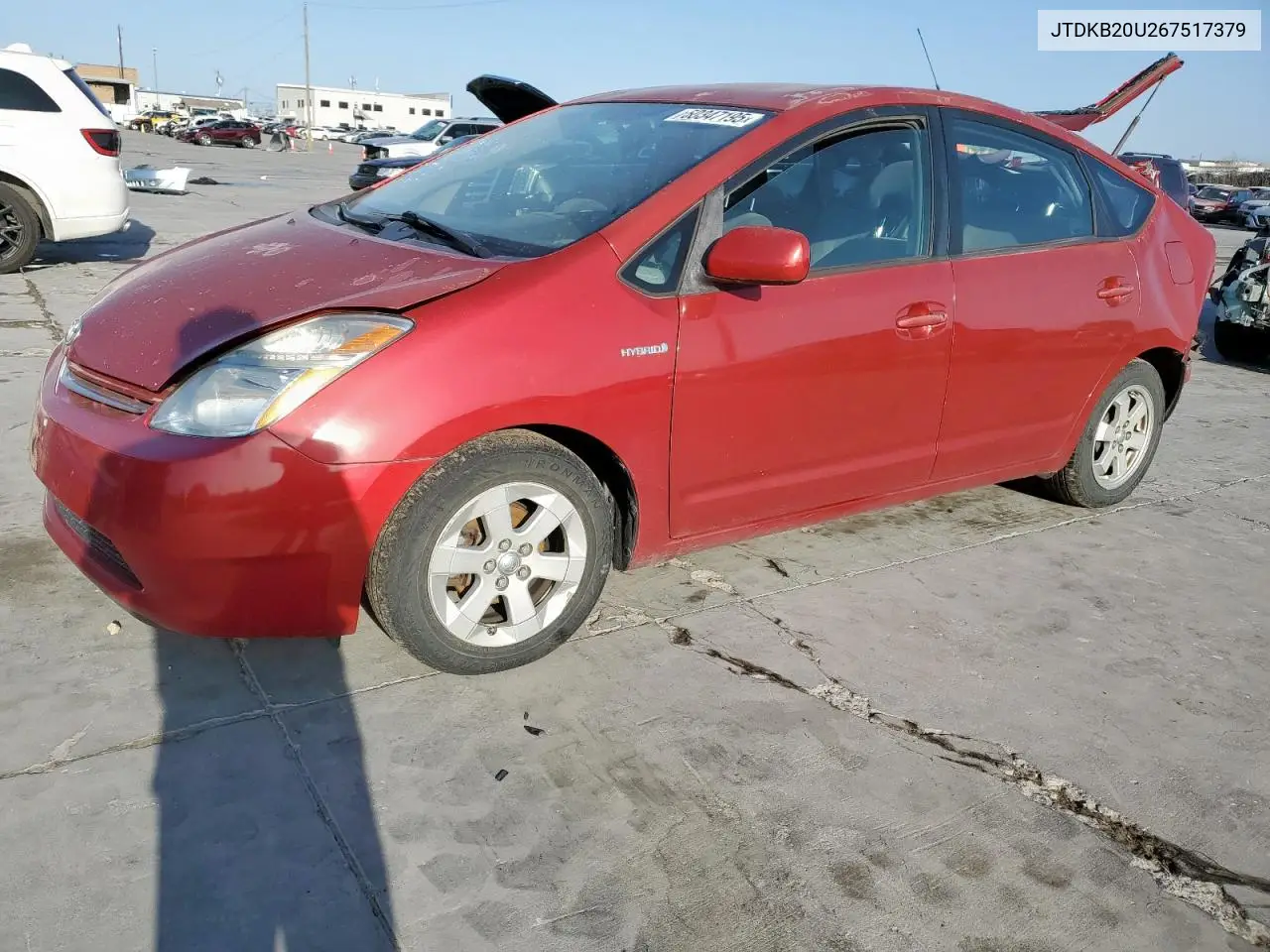2006 Toyota Prius VIN: JTDKB20U267517379 Lot: 50347195