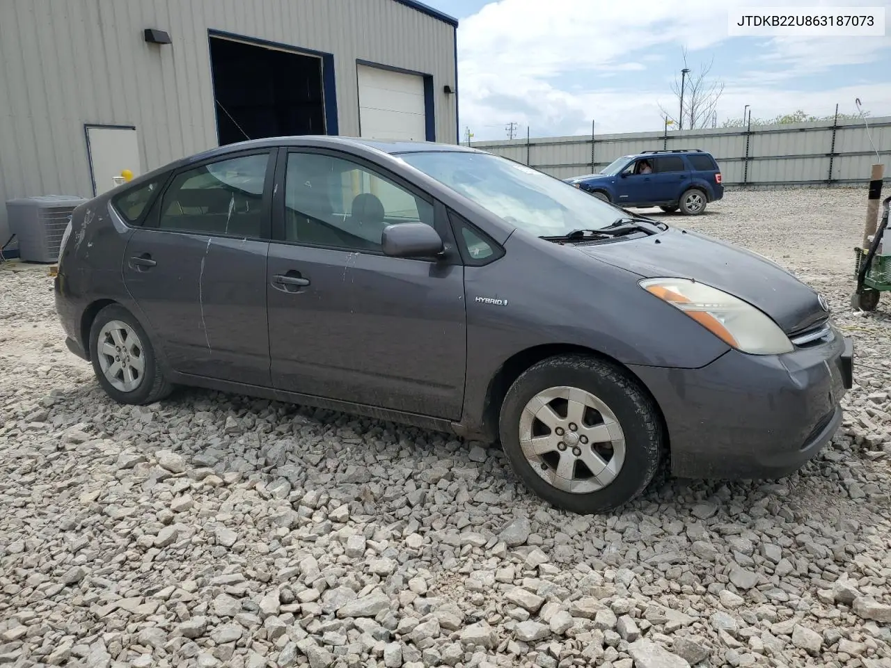 2006 Toyota Prius VIN: JTDKB22U863187073 Lot: 57050335