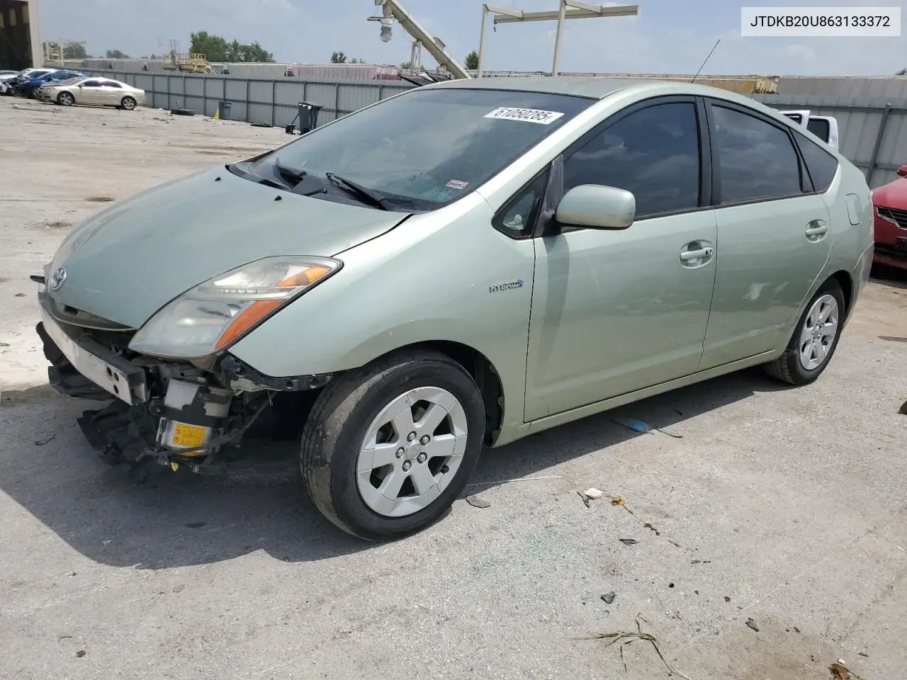 2006 Toyota Prius VIN: JTDKB20U863133372 Lot: 61050285