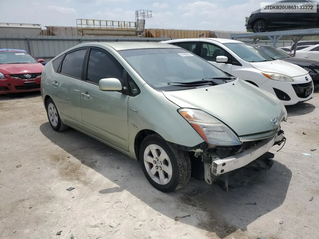 2006 Toyota Prius VIN: JTDKB20U863133372 Lot: 61050285