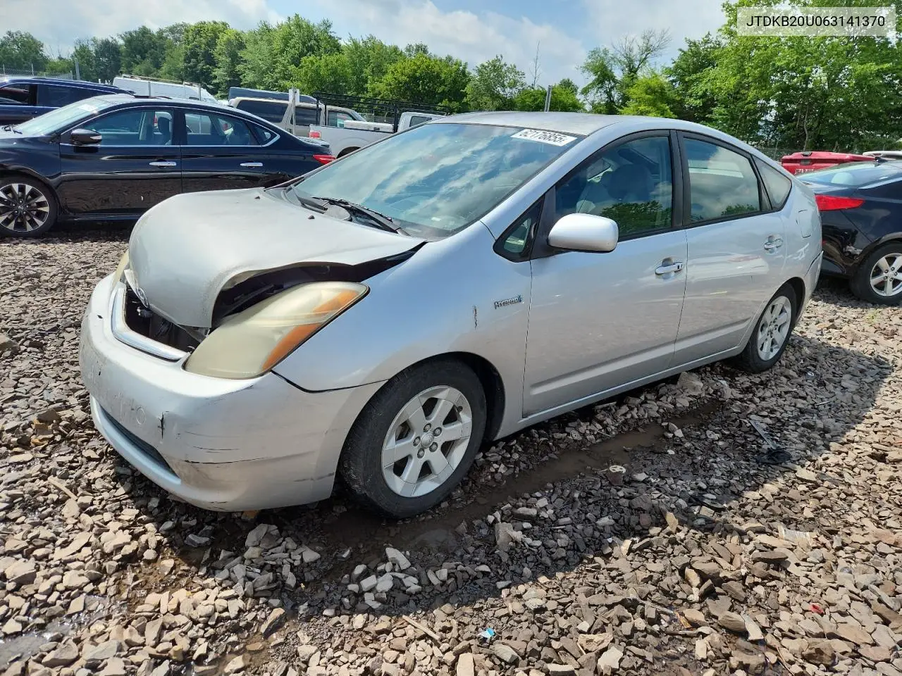2006 Toyota Prius VIN: JTDKB20U063141370 Lot: 62176855