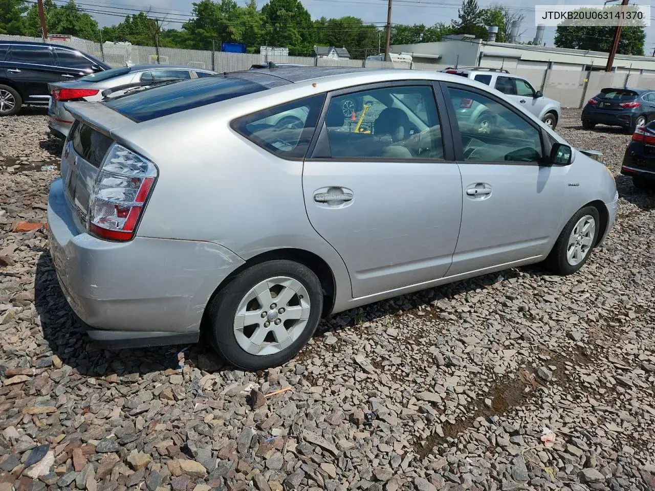2006 Toyota Prius VIN: JTDKB20U063141370 Lot: 62176855