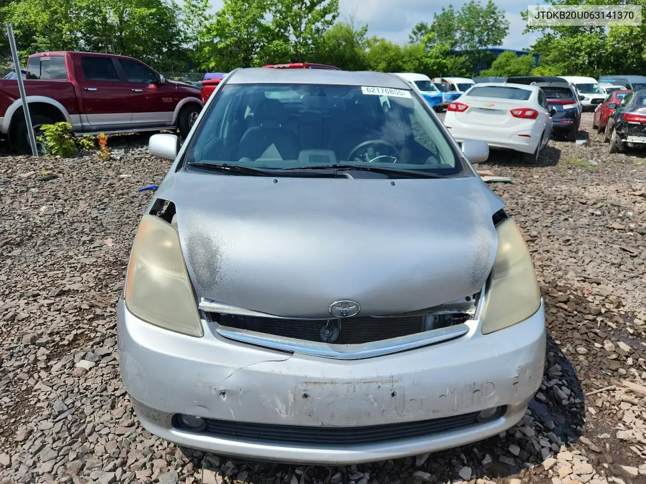 2006 Toyota Prius VIN: JTDKB20U063141370 Lot: 62176855