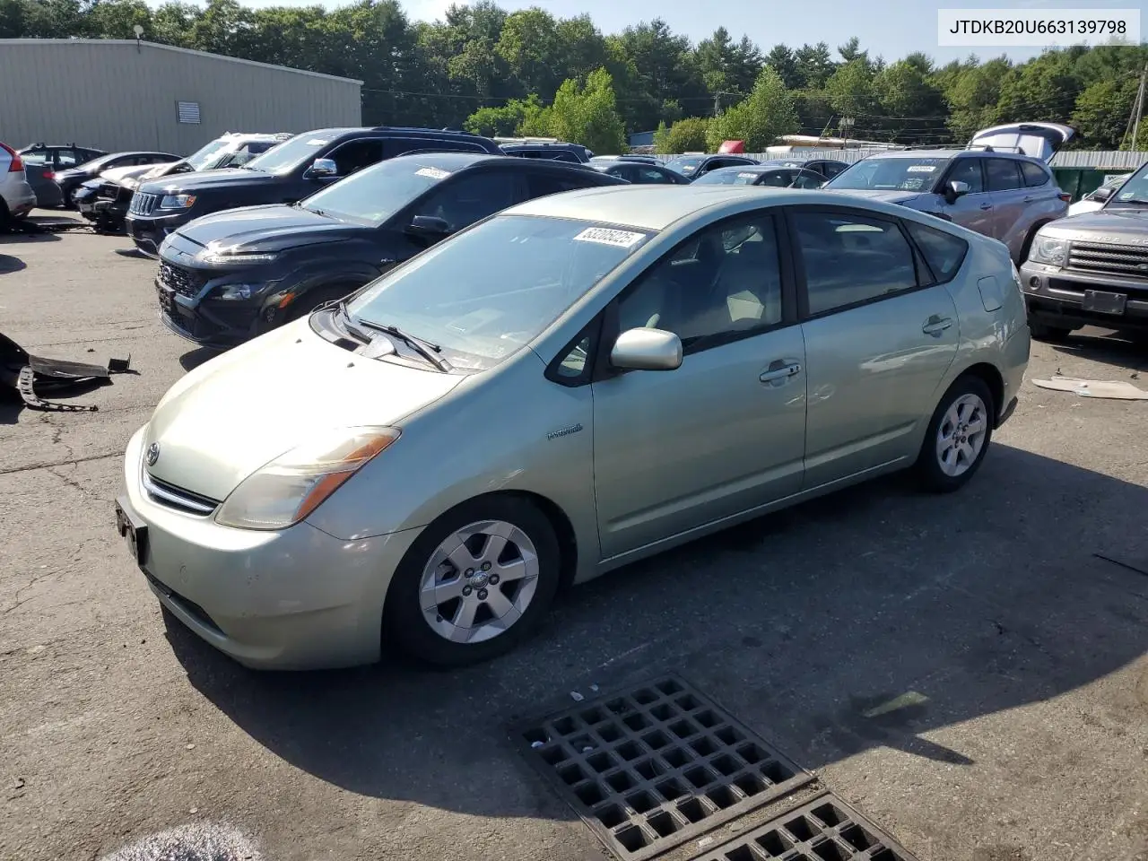 2006 Toyota Prius VIN: JTDKB20U663139798 Lot: 63205025