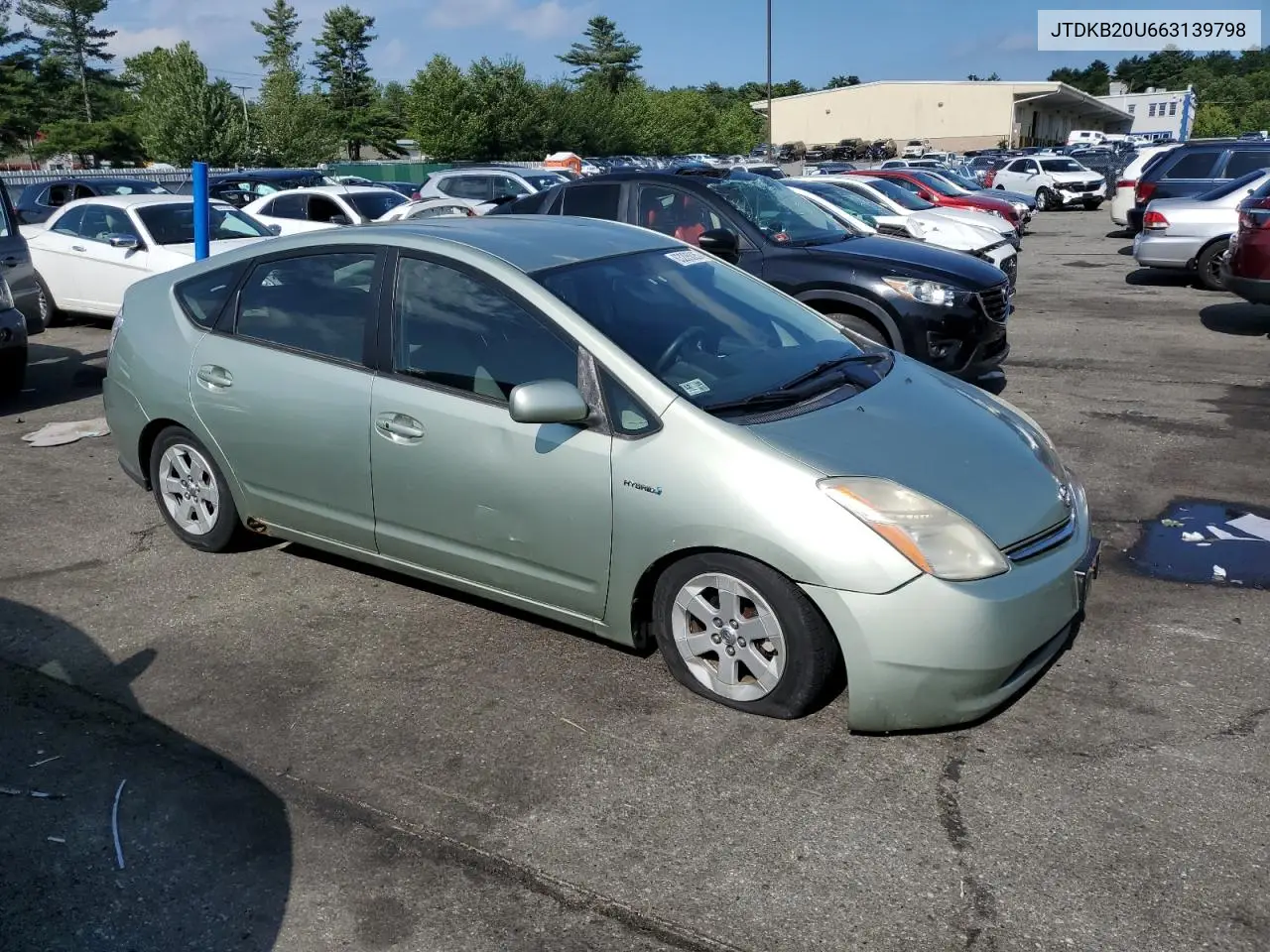 2006 Toyota Prius VIN: JTDKB20U663139798 Lot: 63205025