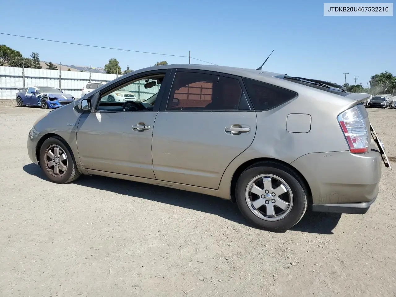2006 Toyota Prius VIN: JTDKB20U467532210 Lot: 63250585