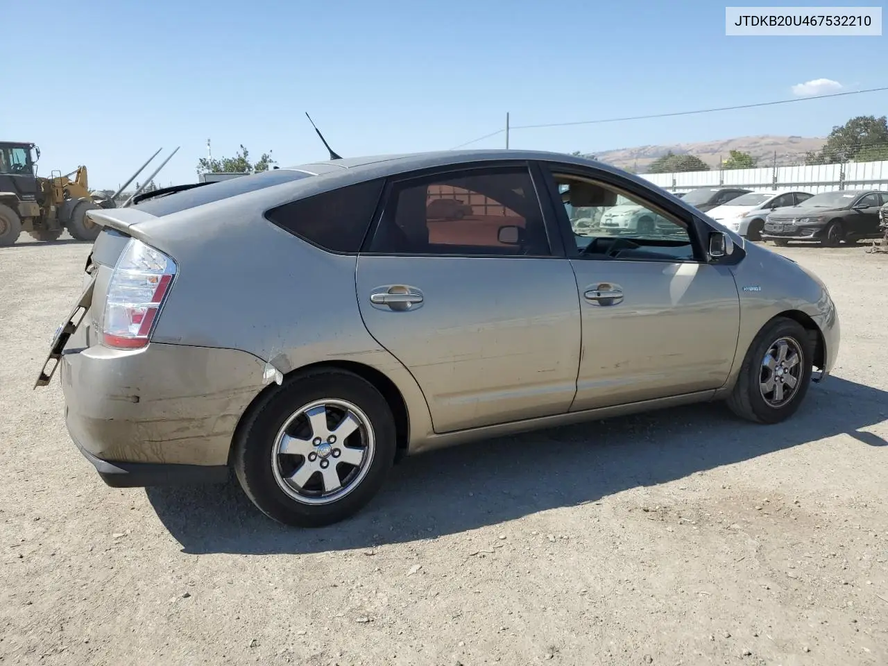 2006 Toyota Prius VIN: JTDKB20U467532210 Lot: 63250585
