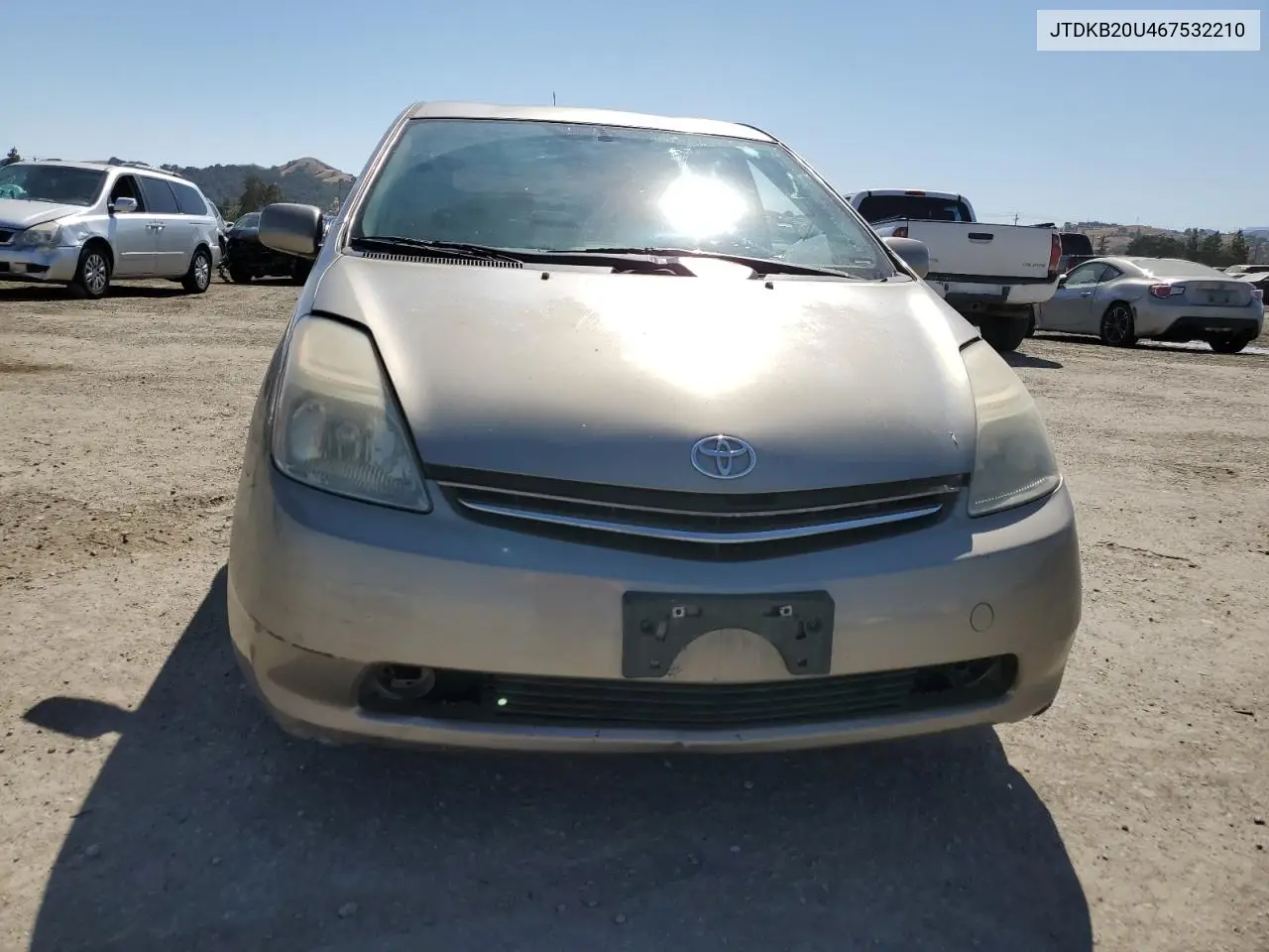 2006 Toyota Prius VIN: JTDKB20U467532210 Lot: 63250585