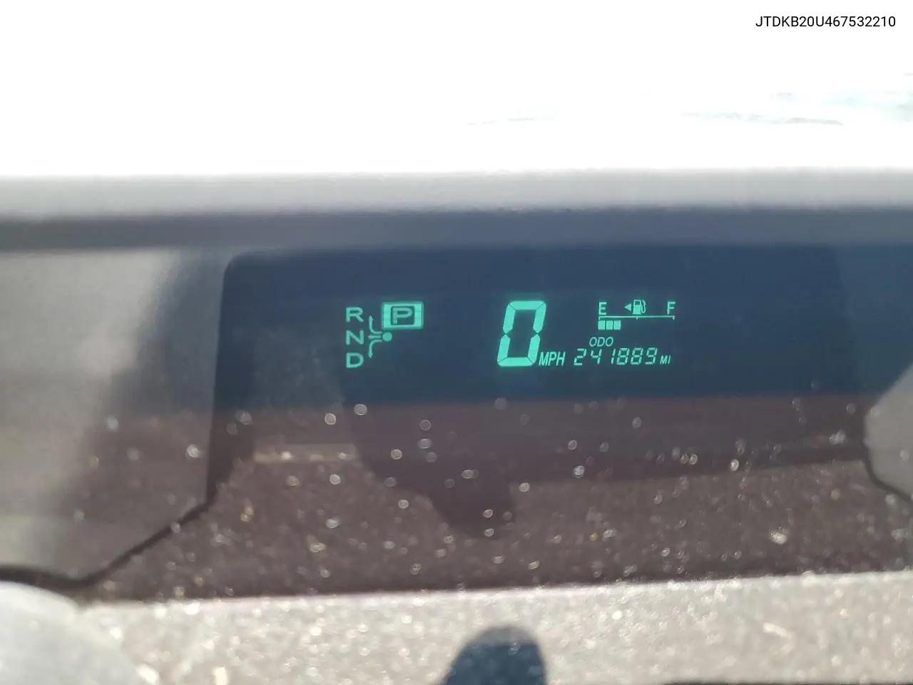 2006 Toyota Prius VIN: JTDKB20U467532210 Lot: 63250585