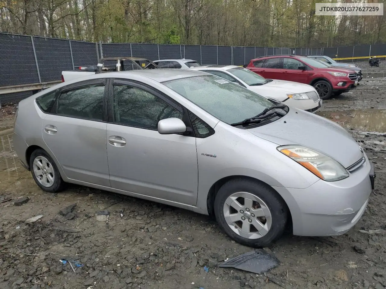 2007 Toyota Prius VIN: JTDKB20U377627259 Lot: 50602695