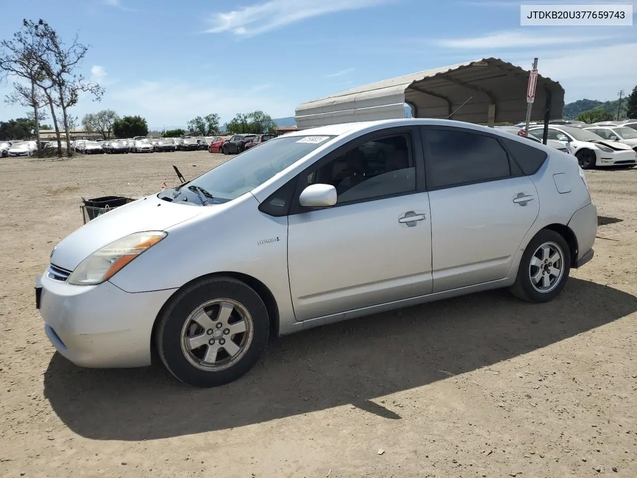 2007 Toyota Prius VIN: JTDKB20U377659743 Lot: 52599835