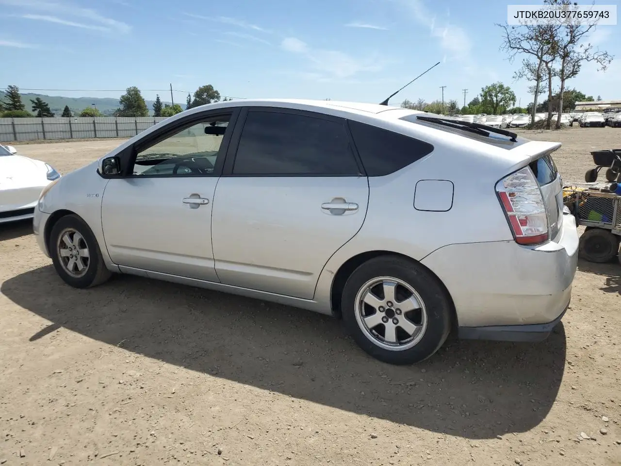2007 Toyota Prius VIN: JTDKB20U377659743 Lot: 52599835