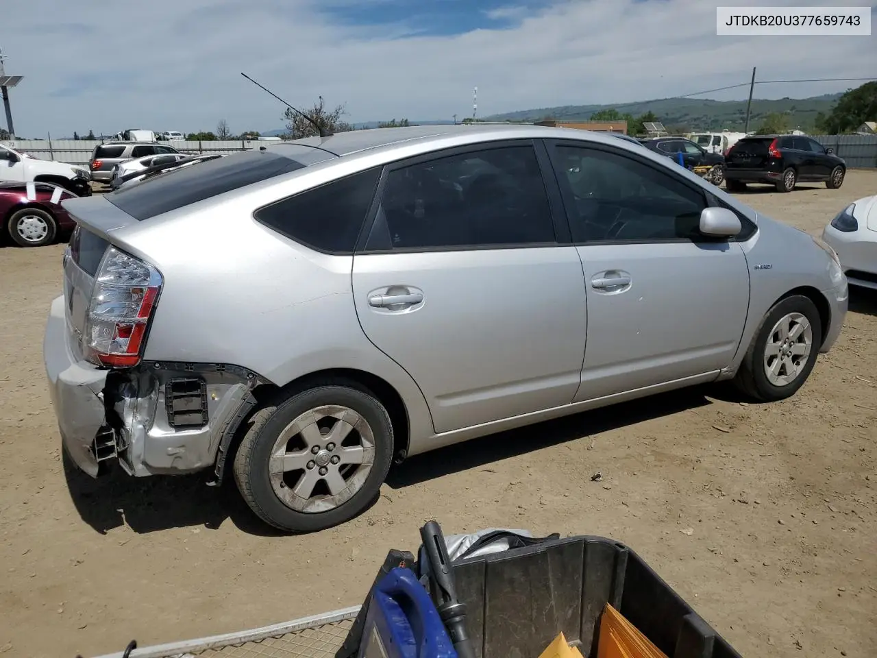2007 Toyota Prius VIN: JTDKB20U377659743 Lot: 52599835