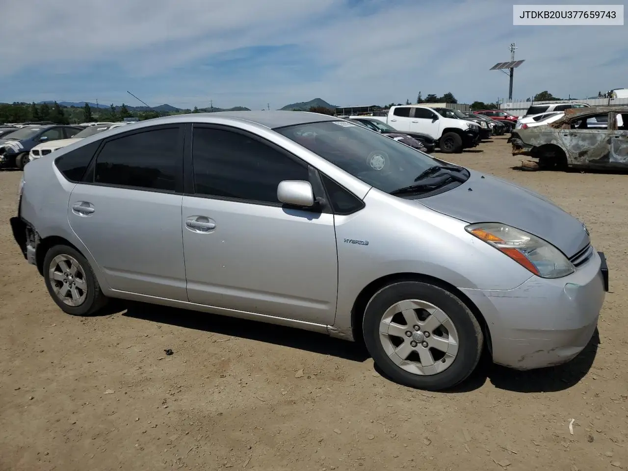 2007 Toyota Prius VIN: JTDKB20U377659743 Lot: 52599835