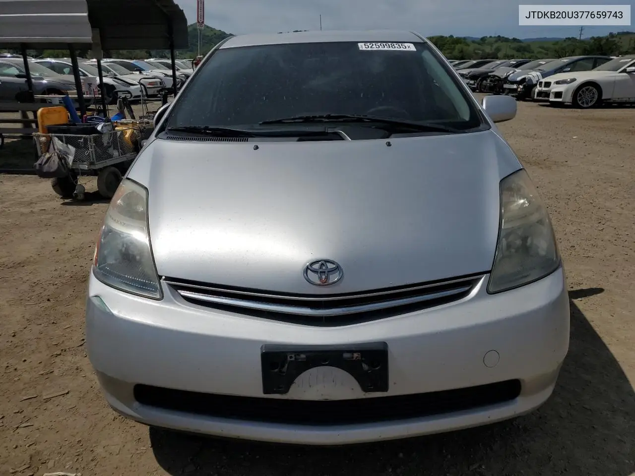 2007 Toyota Prius VIN: JTDKB20U377659743 Lot: 52599835