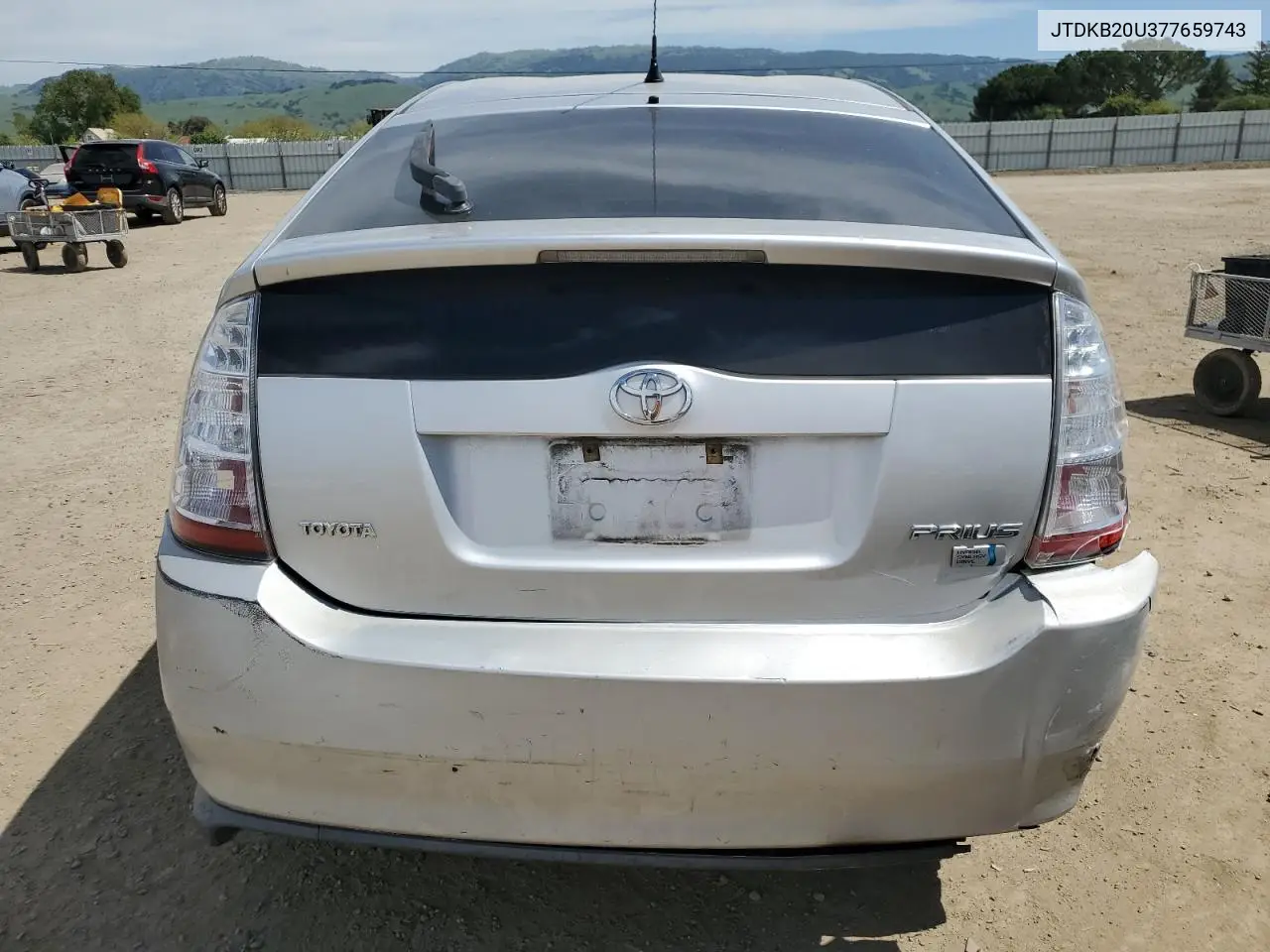 2007 Toyota Prius VIN: JTDKB20U377659743 Lot: 52599835