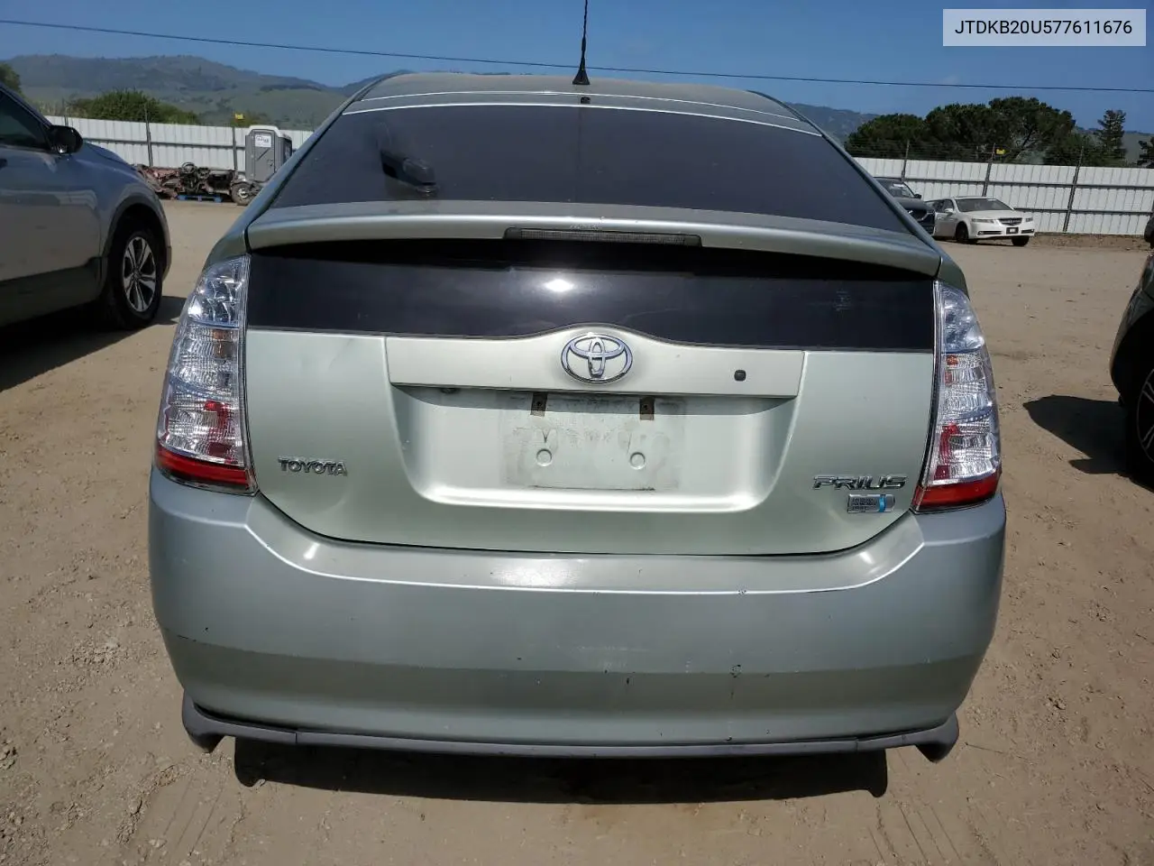 2007 Toyota Prius VIN: JTDKB20U577611676 Lot: 54530795