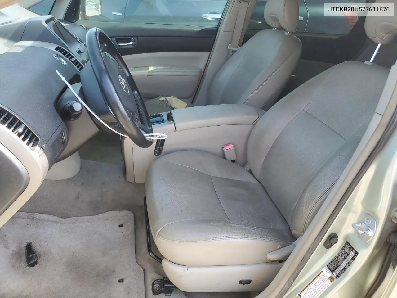 2007 Toyota Prius VIN: JTDKB20U577611676 Lot: 54530795