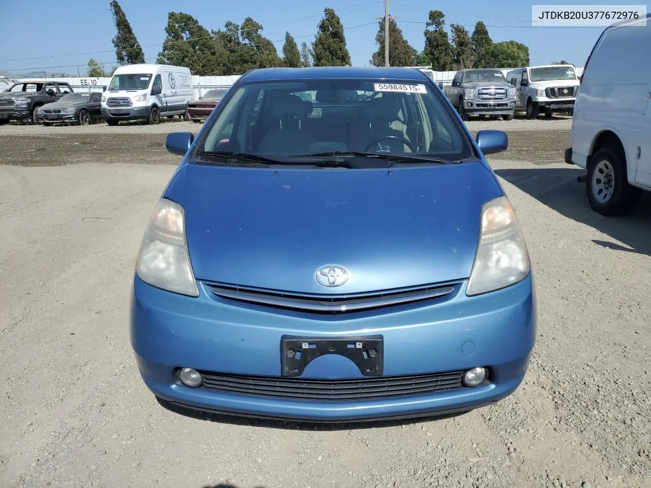 2007 Toyota Prius VIN: JTDKB20U377672976 Lot: 55984515