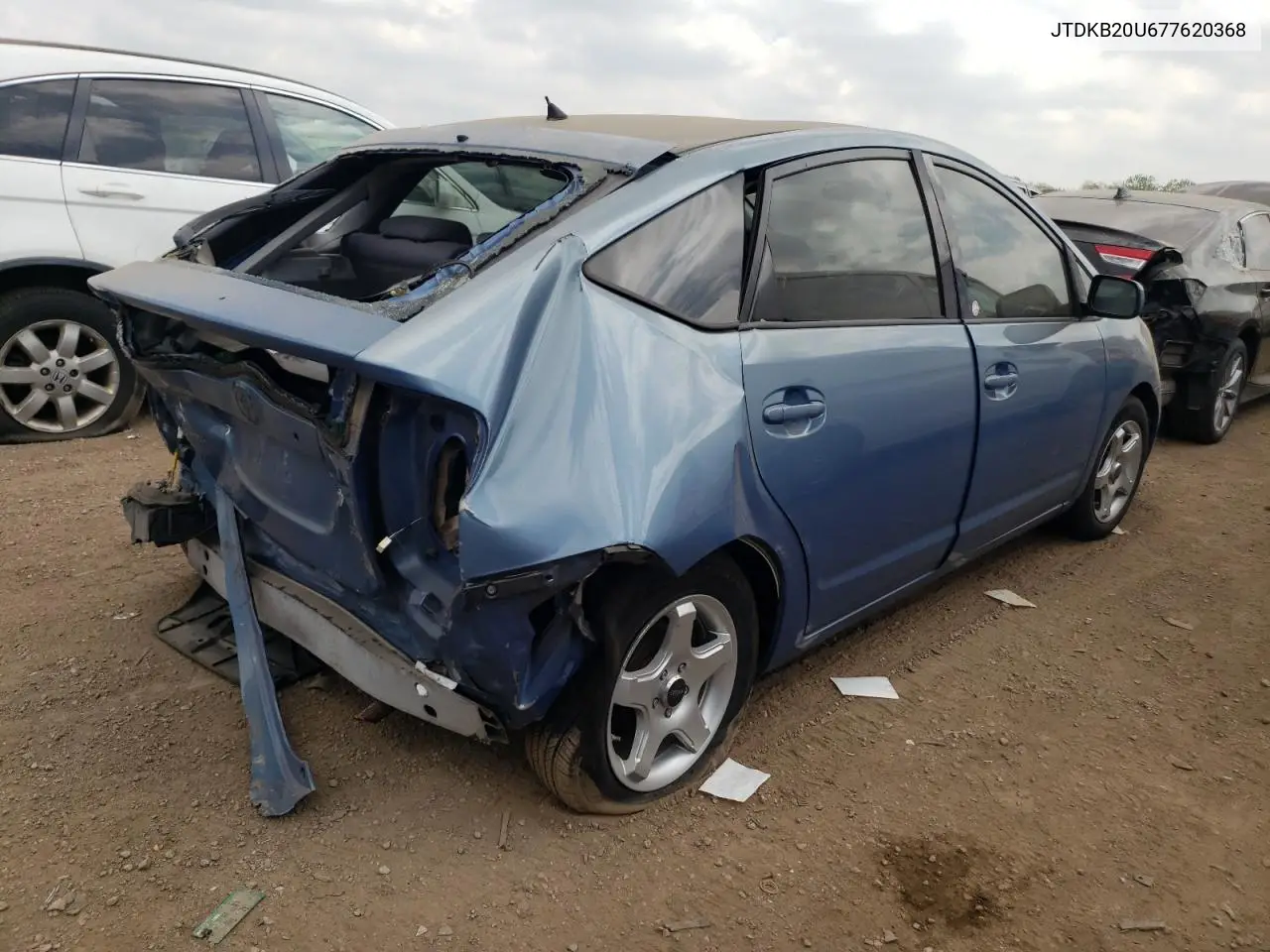 2007 Toyota Prius VIN: JTDKB20U677620368 Lot: 56553105