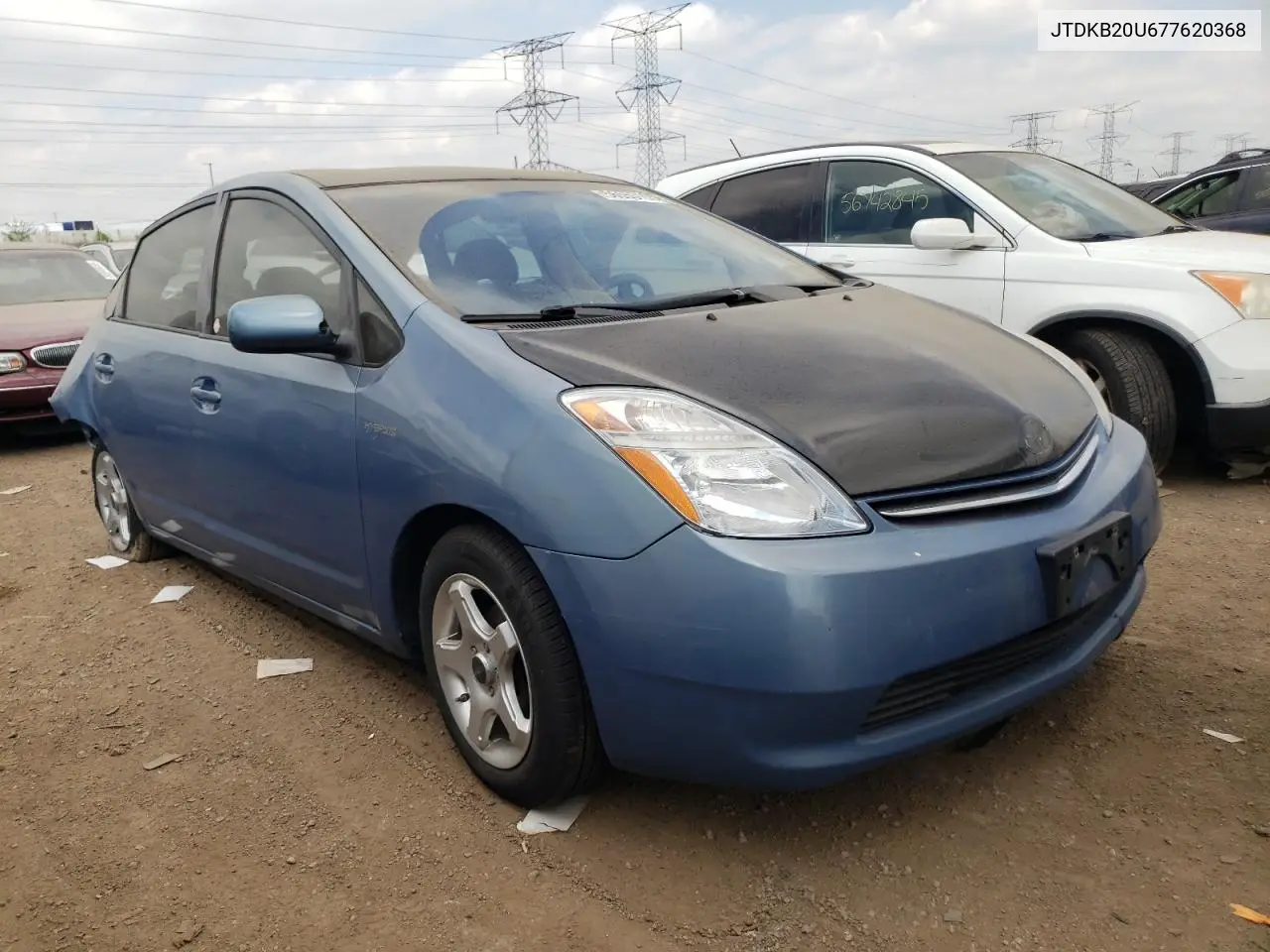 2007 Toyota Prius VIN: JTDKB20U677620368 Lot: 56553105