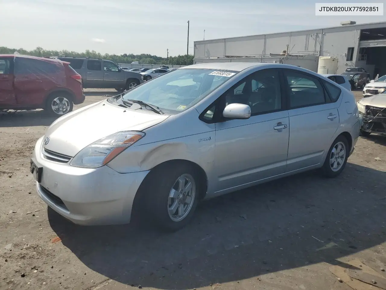 2007 Toyota Prius VIN: JTDKB20UX77592851 Lot: 61693015