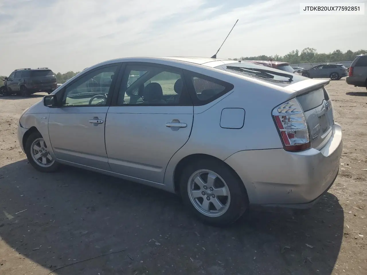 2007 Toyota Prius VIN: JTDKB20UX77592851 Lot: 61693015