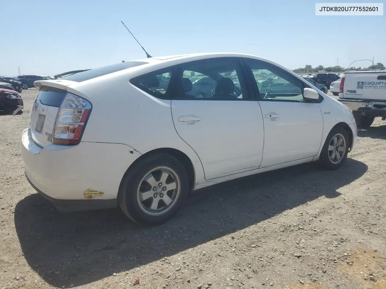 2007 Toyota Prius VIN: JTDKB20U777552601 Lot: 62965675