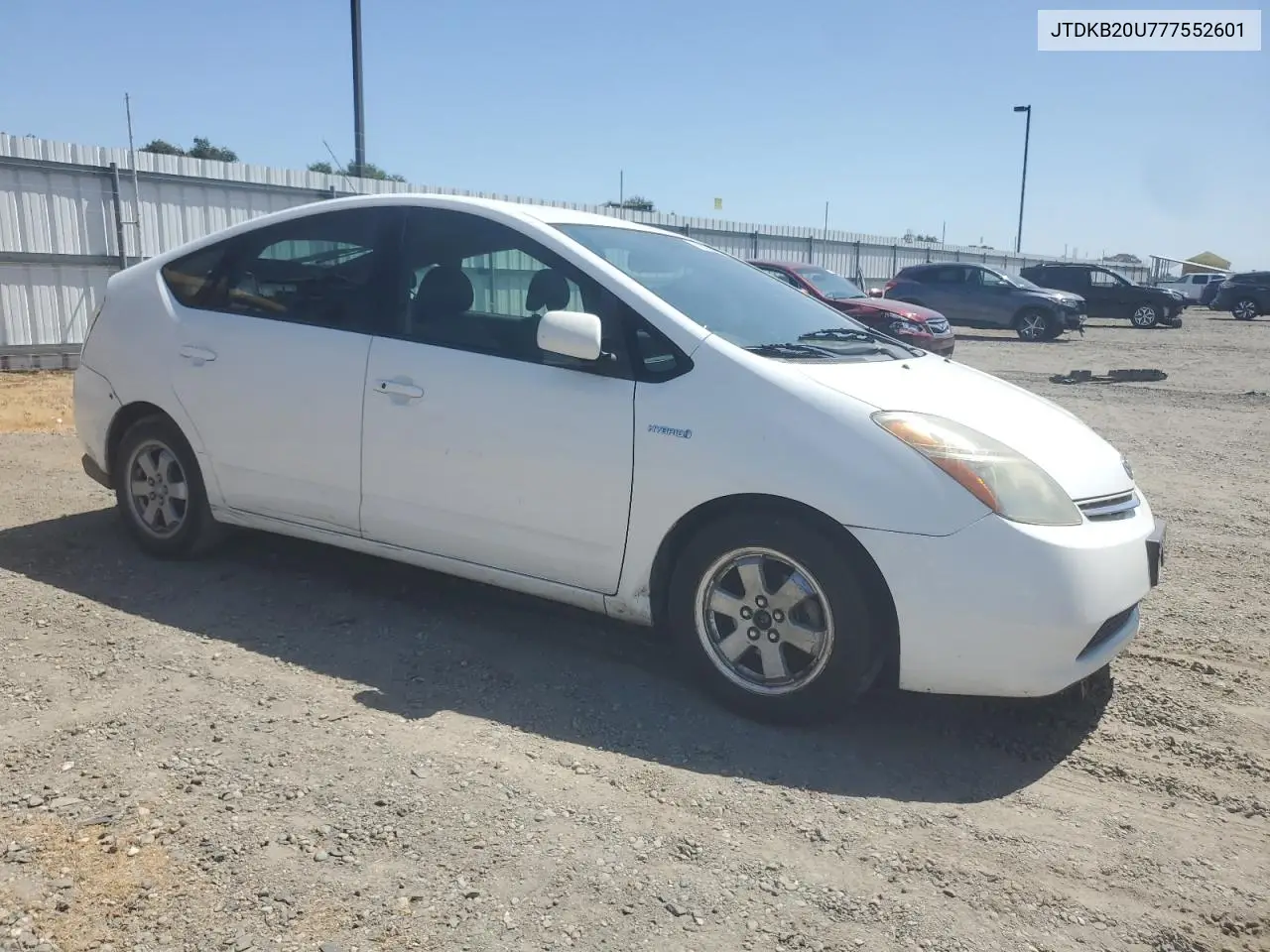 2007 Toyota Prius VIN: JTDKB20U777552601 Lot: 62965675